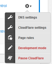 cloudflare options